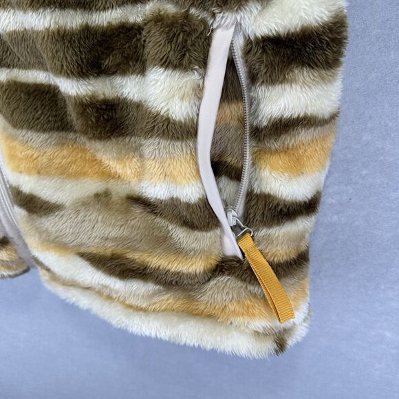 Without Walls Men's Large Hipster Striped Mushroom Sherpa Vest Urban Outfitters - Picture 7 of 16